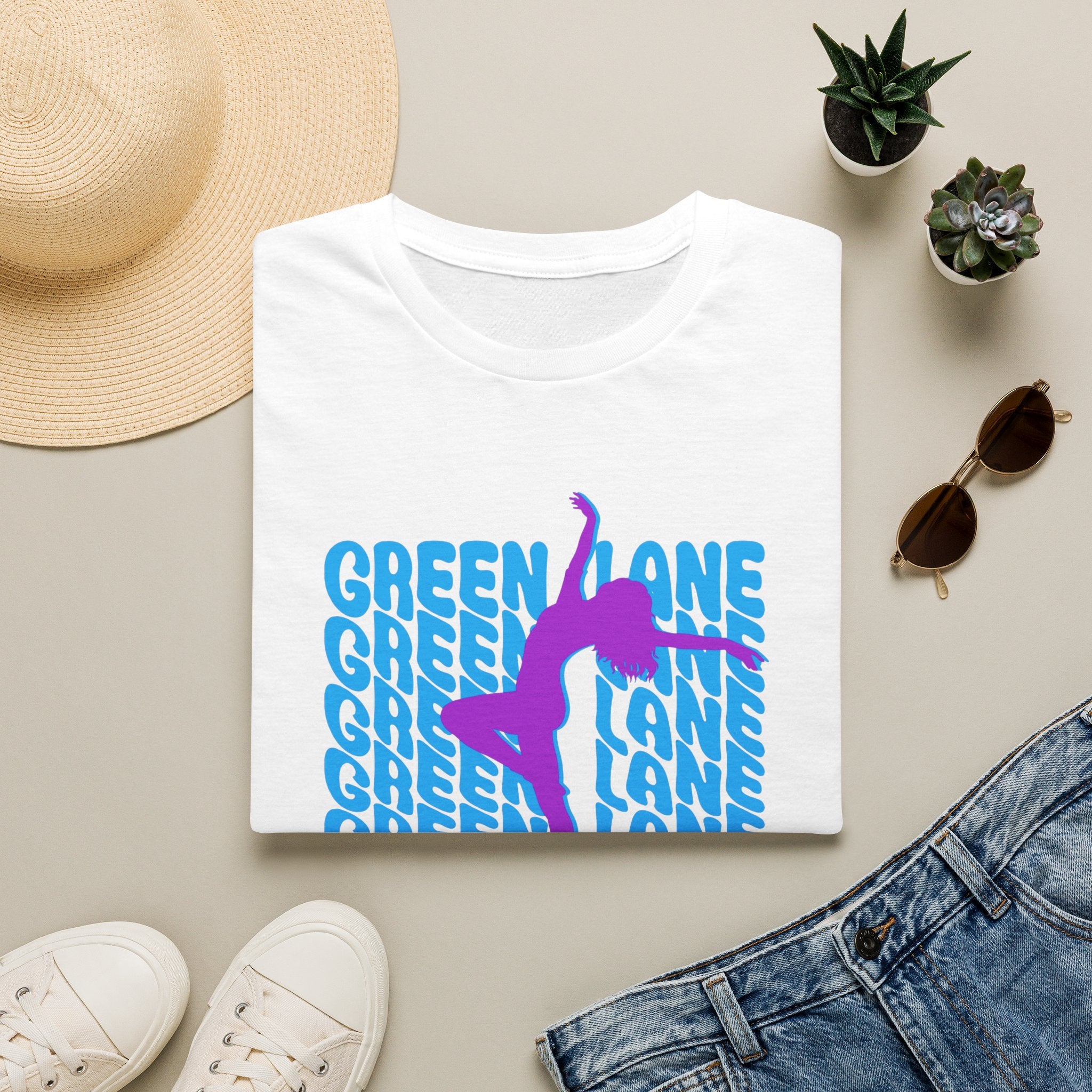 Green Lane Dance Silhouette T-Shirt $19.50