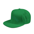 Embroidered CGL Flat Bill Snapback Hat - Curved Text Streetwear Cap